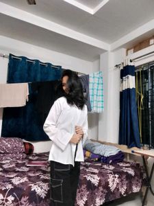 Oversized White Shirt - Trendy Layering