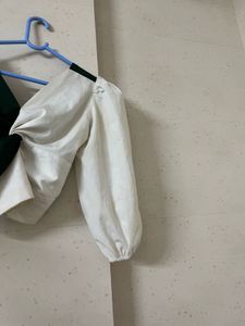 Two-Tone Twisted Crop Top