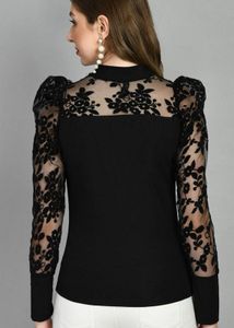 Elegant Black Lace Top