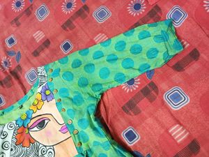 Polka Dot Dress with Face Graphic