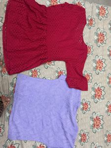 Pink Cutout Bell Sleeve Top