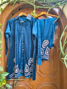 Elegant Velvet Coord Set Brand New