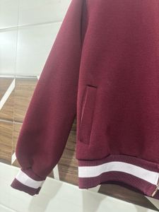 Burgundy Bomber Jacket