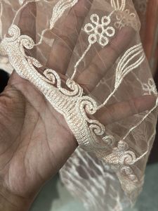 Peach Embroidered Kurta
