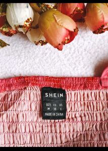 Pink Floral Ruffle Smocked Crop Top