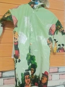Rain Coat In Motu Patlu Print For 4 To 5 Year Kid