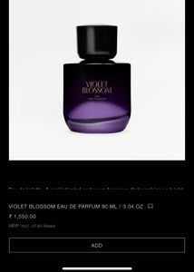 Zara Violet Blossom Perfume