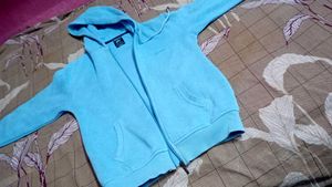 Blue Zip-Up Hoodie