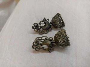 Peacock Jhumka Earrings🦚