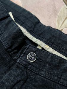 Blackberry Men Blue Cotton Mix Trouser