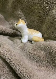 Handmade Clay Ginger Cat Dusk Buddy