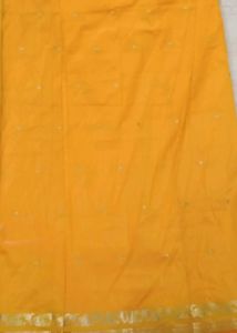 Yellow Katan Saree
