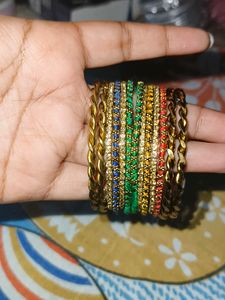 Multicolour Metal Bangles