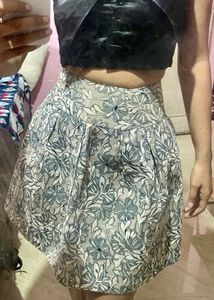Floral Golden Skirt