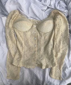 Cottage Core Lace Top