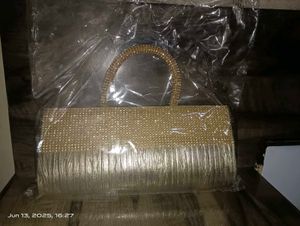 Gold Rhinestone Evening Bag