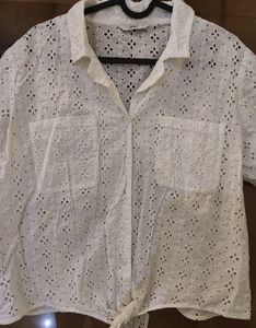Only Brand, Oversized, Crochet Looking Shirt