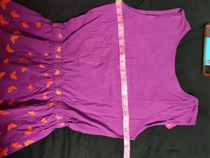 Stylish Back Purple Dress