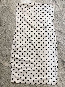 Polka Dot Bodycon Mini Dress