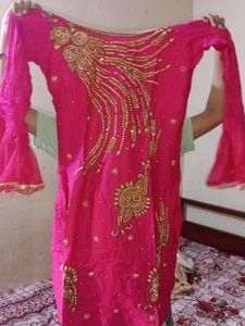 Fish cut  Skirt  With Kurti Bell Sleeves