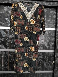 Floral Print Kurta