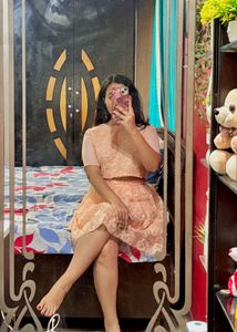 Peach Lace Floral Co-Ord Set | Super Cute