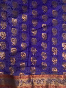 Red Border With Violet Apoorva Pattu Saree