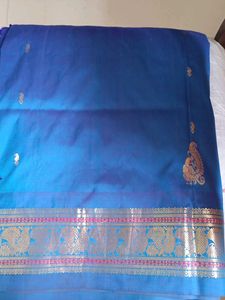 Kanjeevaram Arni Pattu  Blue Silk Saree