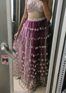 Sangeet Wine Lehenga
