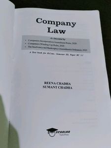 B.com DU sem 3 || Company Law|| Reena chadha