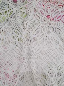 (1100)White Lace Bodysuit