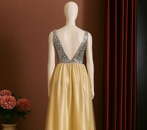 Elegant Sequin Evening Gown