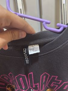 h&amp;m cropped sweatshirt