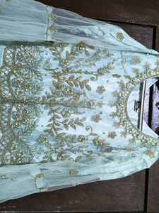 Elegant White Ethnic Gown