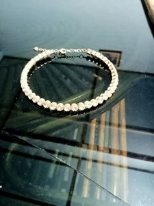 Single Line Golden Stone Choker Necklace