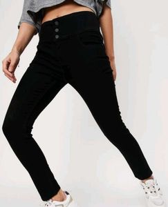 Black Jeans Three Buttons