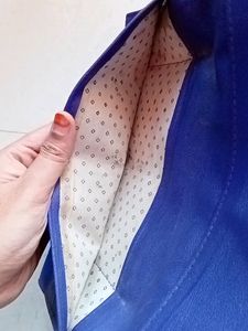 Attractive Blue Sling Bag With Chain