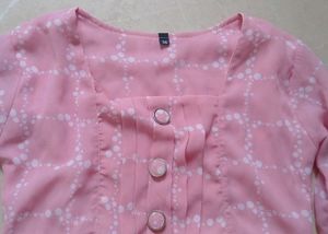 babypink peplum top