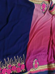 Elegant Embroidered Saree