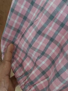 Baby Pink Colour Semi Formal Tunic Top Office wear