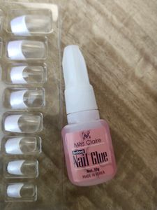Miss Claire French Nails With Nail Tabs And Glue