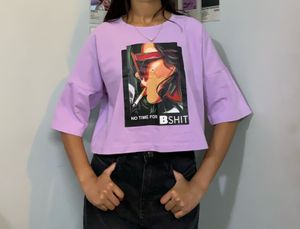Oversized Crop T-shirt