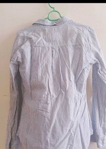 Striped Button-Up Shirt