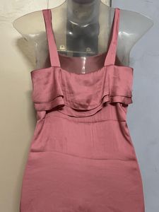H&amp;M Branded Pink Ruffled Mini Dress