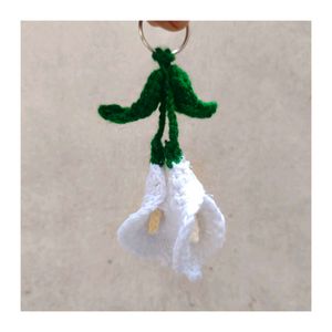 Crochet Lily Flower Keychain 😍