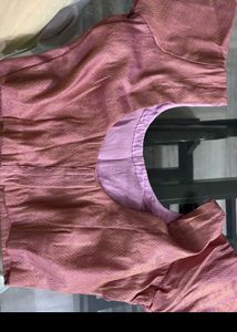 🌸 Elegant Light Green &amp; Mauve Pink Silk Saree 🌸
