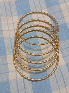 Set of 6 Gold Bangles