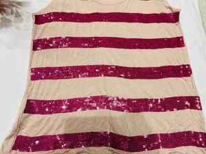 Striped Sequin Tank Top