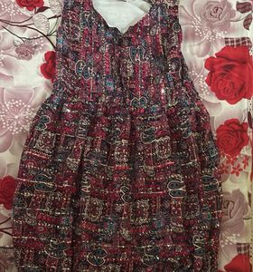Patterned Mini Dress
