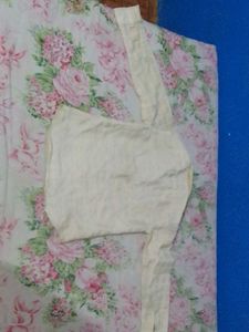 Vintage Cream Long Sleeve Blouse